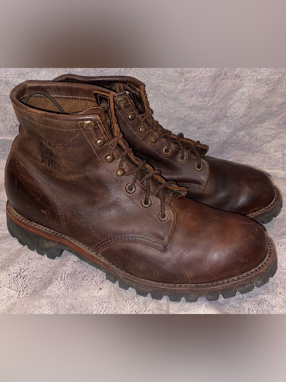 Chippewa Classic 6” Inch Lace Up Work Boots Lug CXL Wax Oiled Leather 11.5 USA